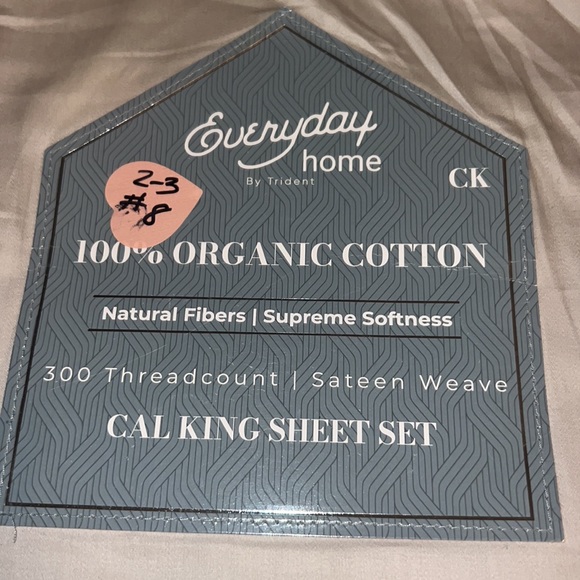Everyday home
By Trident 100% organic cotton sheets set Cal king new - Picture 2 of 6